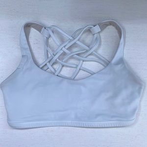 white lulu lemon bra size 2